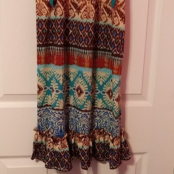 Multicolored Dress with Vest - Picture 2 of 2